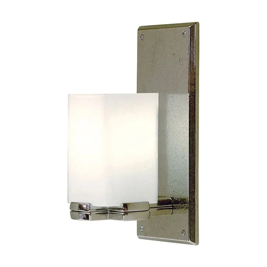 Truss Sconce – Square Glass – with Rectangular Escutcheon WS416
