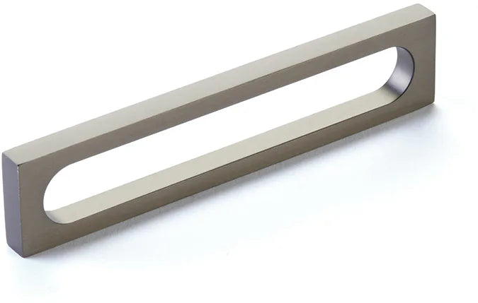 Cafe Pull, Modern Oval Slot, Gun Metal, 5'' cc 10033-GM
