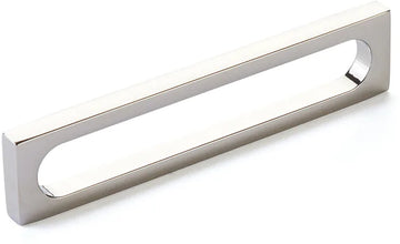 Cafe Pull, Modern Oval Slot, Polished Nickel, 5'' cc 10033-PN