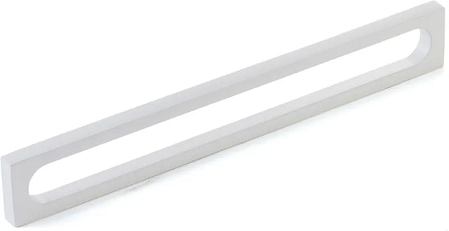 Cafe Pull, Modern Oval Slot, Matte White, 8'' cc 10034-MW