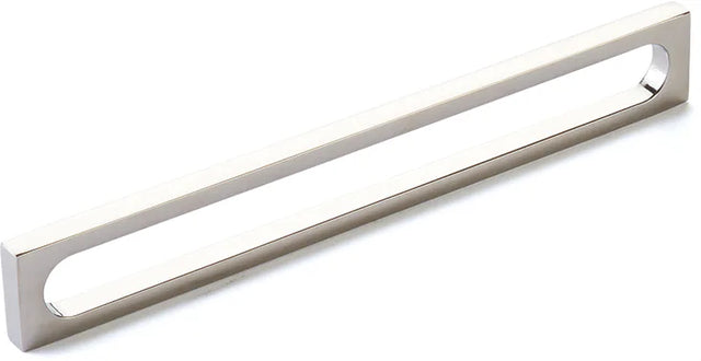 Cafe Pull, Modern Oval Slot, Polished Nickel, 8'' cc 10034-PN