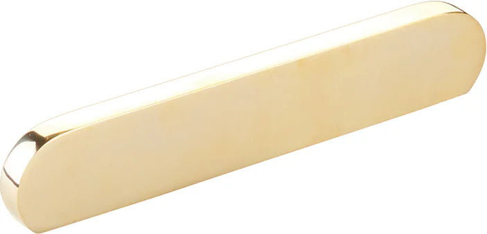 Cafe Pull, Modern Oval, Unlacquered Brass, 4'' & 5'' cc 10042-UNBR