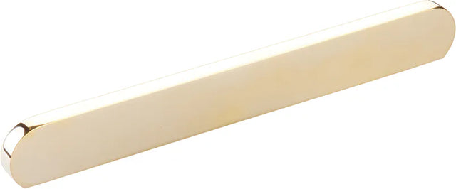 Cafe Pull, Modern Oval, Unlacquered Brass, 160mm & 8'' cc 10043-UNBR
