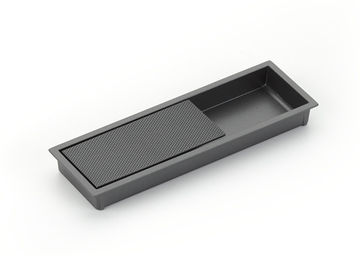 MODO Recessed Pull, Gun Metal, 6-1/4'' x 2'' Overall 1206-GM