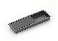 MODO Recessed Pull, Gun Metal, 6-1/4'' x 2'' Overall 1206-GM