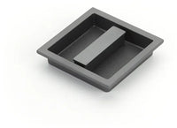 MODO Recessed Pull, Gun Metal, 3-7/8'' x 3-7/8'' Overall 1207-GM