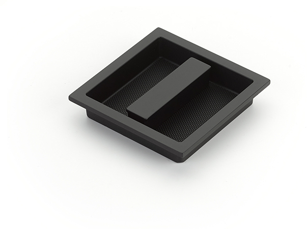 MODO Recessed Pull, Matte Black, 3-7/8'' x 3-7/8'' Overall 1207-MB