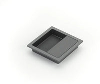 MODO Recessed Pull, Gun Metal, 3-7/8'' x 3-7/8'' Overall 1208-GM