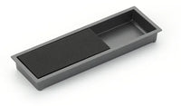 MODO Recessed Pull, Gun Metal/Matte Black, 6-1/4'' x 2'' Overall 1210-GM/MB