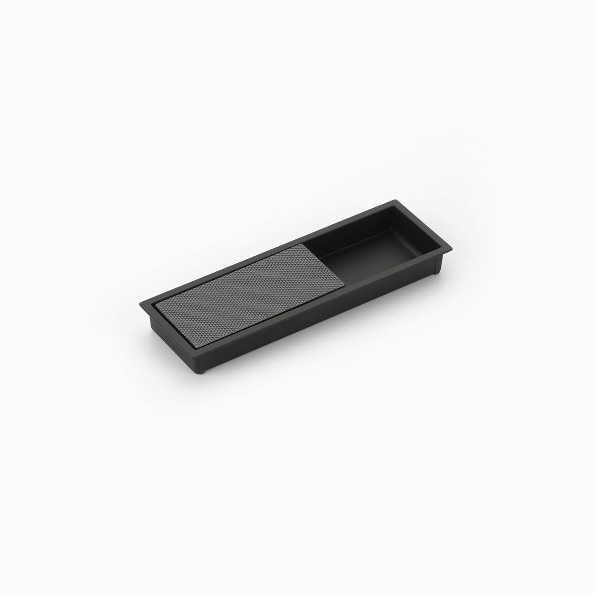 MODO Recessed Pull, Matte Black/Gun Metal, 6-1/4'' x 2'' Overall 1210-MB/GM