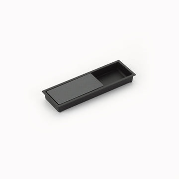 MODO Recessed Pull, Matte Black/Gun Metal, 6-1/4'' x 2'' Overall 1210-MB/GM