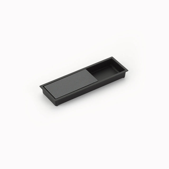 MODO Recessed Pull, Matte Black/Gun Metal, 6-1/4'' x 2'' Overall 1210-MB/GM
