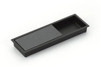 MODO Recessed Pull, Matte Black/Gun Metal, 6-1/4'' x 2'' Overall 1210-MB/GM