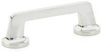 Northport Pull, Round Bases, Polished Chrome, 3-1/2'' cc 200-26