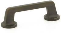 Northport Pull, Round Bases, Ancient Bronze, 3-1/2'' cc 200-ABZ