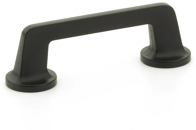 Northport Pull, Round Bases, Matte Black, 3-1/2'' cc 200-MB