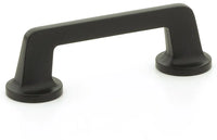 Northport Pull, Round Bases, Matte Black, 3-1/2'' cc 200-MB