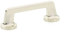 Northport Pull, Round Bases, Polished Nickel, 3-1/2'' cc 200-PN