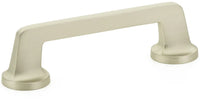 Northport Pull, Round Bases, Satin Nickel, 4'' cc 201-15