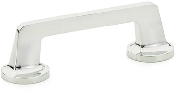 Northport Pull, Round Bases, Polished Chrome, 4'' cc 201-26