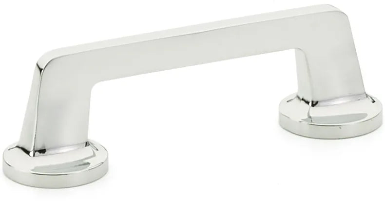 Northport Pull, Round Bases, Polished Chrome, 4'' cc 201-26
