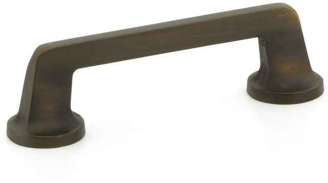 Northport Pull, Round Bases, Ancient Bronze, 4'' cc 201-ABZ