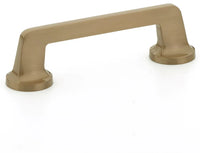 Northport Pull, Round Bases, Brushed Bronze, 4'' cc 201-BBZ