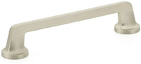 Northport Pull, Round Bases, Satin Nickel, 6'' cc 202-15