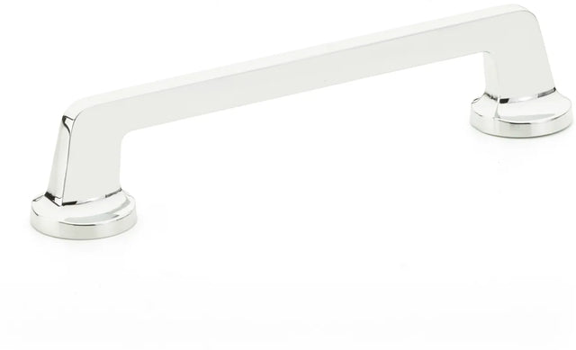 Northport Pull, Round Bases, Polished Nickel, 6'' cc 202-26