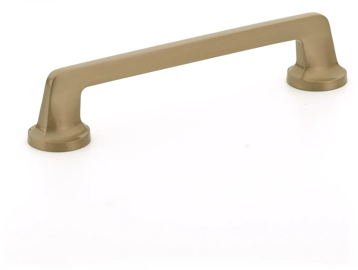 Northport Pull, Round Bases, Brushed Bronze, 6'' cc 202-BBZ