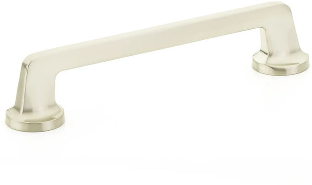Northport Pull, Round Bases, Brushed Nickel, 6'' cc 202-BN