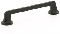 Northport Pull, Round Bases, Matte Black, 6'' cc 202-MB