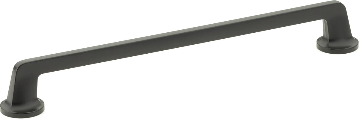 Northport Pull, Round Bases, Matte Black, 10'' cc 203-MB