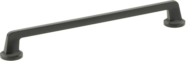 Northport Pull, Round Bases, Matte Black, 10'' cc 203-MB