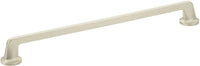 Northport Pull, Round Bases, Satin Nickel, 12'' cc 204-15