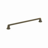 Northport Pull, Round Bases, Ancient Bronze, 12'' cc 204-ABZ