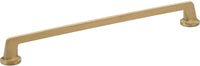 Northport Pull, Round Bases, Brushed Bronze, 12'' cc 204-BBZ
