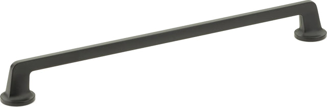 Northport Pull, Round Bases, Matte Black, 12'' cc 204-MB