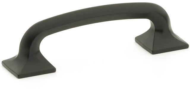Northport Pull, Square Bases, Matte Black, 3-1/2'' cc 205-MB