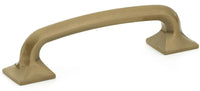 Northport Pull, Square Bases, Brushed Bronze, 4'' cc 206-BBZ