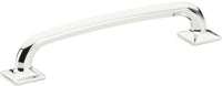 Northport Pull, Square Bases, Polished Chrome, 6'' cc 207-26