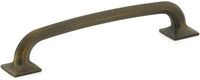 Northport Pull, Square Bases, Ancient Bronze, 6'' cc 207-ABZ