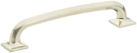 Northport Pull, Square Bases, Brushed Nickel, 6'' cc 207-BN