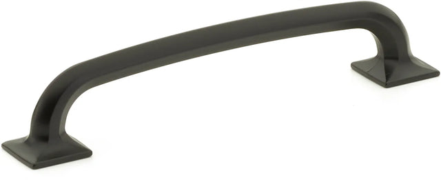 Northport Pull, Square Bases, Matte Black, 6'' cc 207-MB