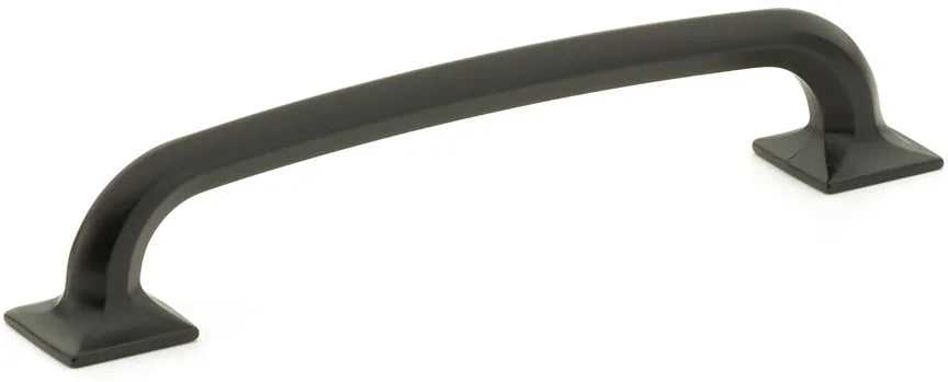 Northport Pull, Square Bases, Matte Black, 6'' cc 207-MB