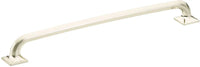 Northport Pull, Square Bases, Brushed Nickel, 10'' cc 208-BN