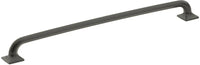 Northport Pull, Square Bases, Matte Black, 12'' cc 209-MB
