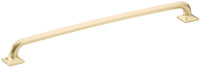Northport Pull, Square Bases, Signature Satin Brass, 12'' cc 209-SSB