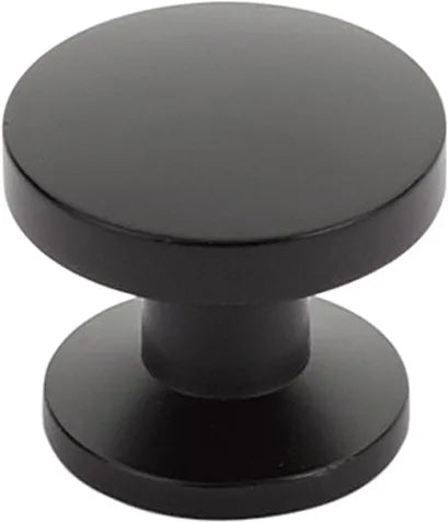 Northport Knob, Round, Matte Black, 1-3/8'' dia 211-MB