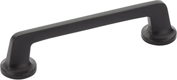 Northport Pull, Round Bases, Matte Black, 5'' cc 212-MB